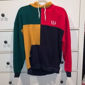 Urban Outfitters color block hoodie